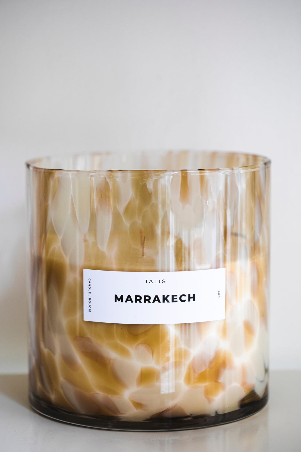 Marrakech Amber Leopard Candle XXL